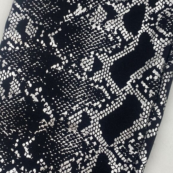 Zenana Snake Print Fleece Leggings NP-54013 Metallic Size L/XL - Picture 5 of 11